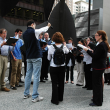 Choir at the Way of the Cross - Good Friday, Chicago