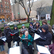 The Way of the Cross, Downtown Chicago with Communion and Liberation choir